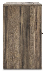 Elbrim Brown Queen Panel Storage Bedroom Set with Dresser, Mirror and Nightstand - Ornate Home