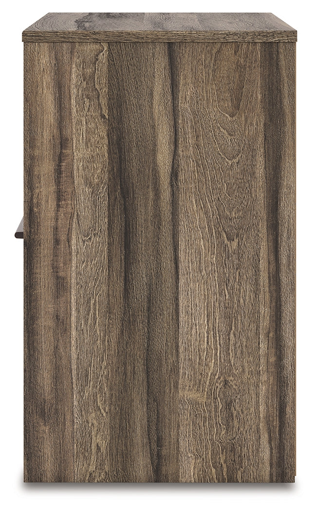 Elbrim Brown Queen Panel Storage Bedroom Set with Dresser and Nightstand (Online Special Price) - Ornate Home