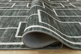 Elderland Black/Gray Washable Large Rug (Online Special Price) - Ornate Home