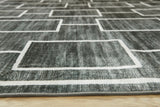 Elderland Black/Gray Washable Medium Rug - Ornate Home