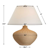 Eldon Terracotta Table Lamp - Ornate Home