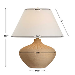 Eldon Terracotta Table Lamp - Ornate Home