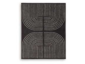 Eldonmore Black/Ivory Large Rug (Online Special Price) - Ornate Home