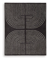 Eldonmore Black/Ivory Large Rug - Ornate Home