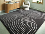 Eldonmore Black/Ivory Large Rug - Ornate Home