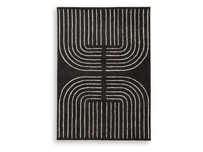 Eldonmore Black/Ivory Medium Rug (Online Special Price) - Ornate Home
