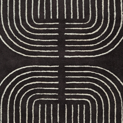 Eldonmore Black/Ivory Medium Rug - Ornate Home