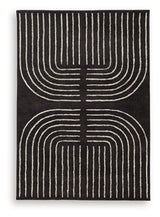 Eldonmore Black/Ivory Medium Rug - Ornate Home