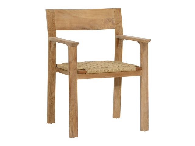 Eldrid Natural Outdoor Dining Chair - Ornate Home