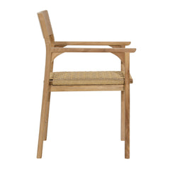 Eldrid Natural Outdoor Dining Chair - Ornate Home