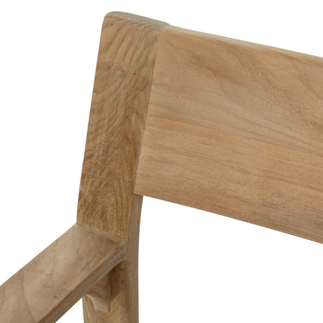 Eldrid Natural Outdoor Dining Chair - Ornate Home