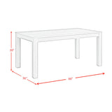 Eleanor 2.0 White 5-Piece Standard Height Dining Set