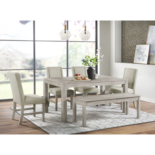 Eleanor 2.0 White 6-Piece Standard Height Dining Set