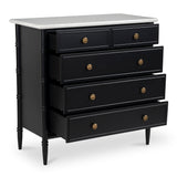 Eleanor Black 5 Drawer Chest - Ornate Home