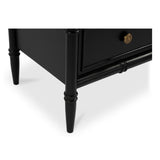 Eleanor Black 5 Drawer Chest - Ornate Home