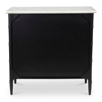Eleanor Black 5 Drawer Chest - Ornate Home