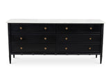 Eleanor Black 6 Drawer Dresser - Ornate Home