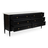 Eleanor Black 6 Drawer Dresser - Ornate Home