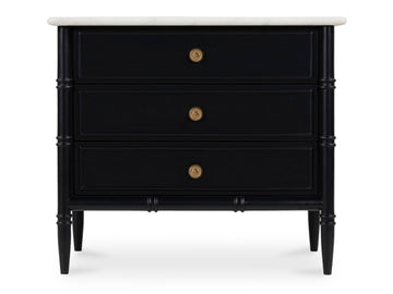 Eleanor Black Nightstand - Ornate Home