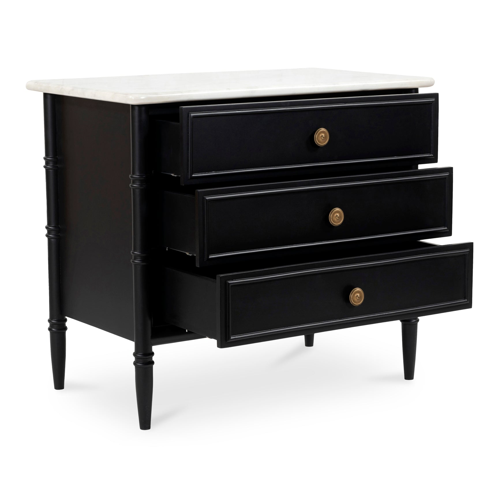 Eleanor Black Nightstand - Ornate Home
