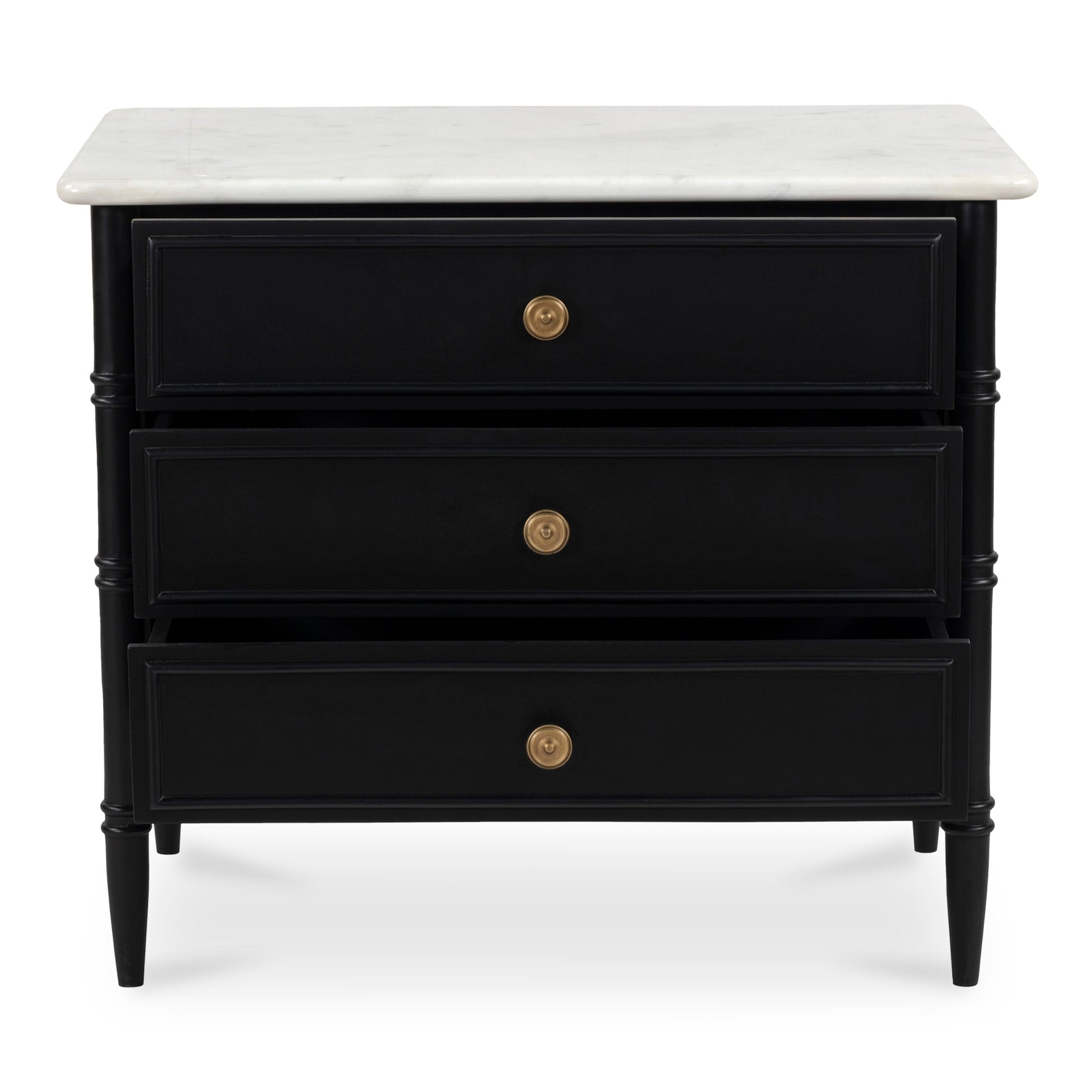 Eleanor Black Nightstand - Ornate Home