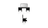 Eleanor Black Vanity Desk - Ornate Home