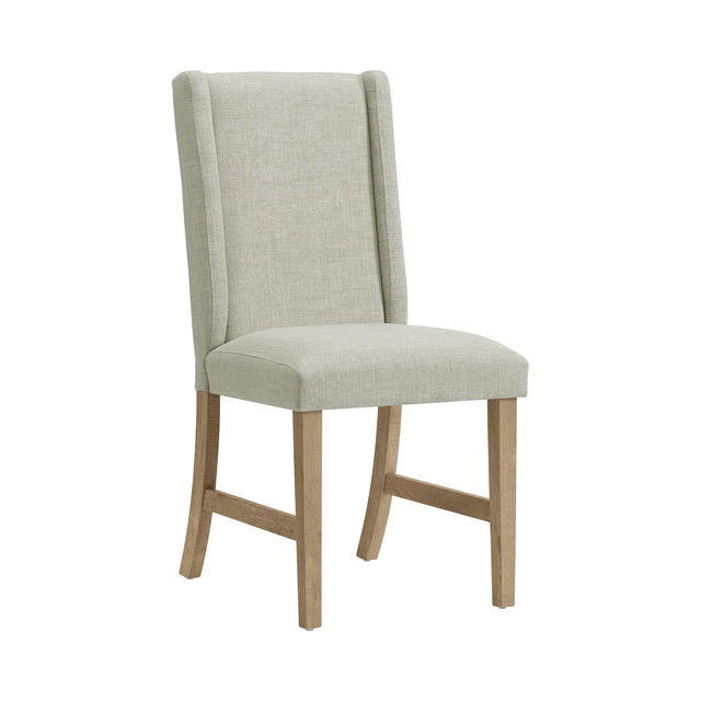 Eleanor Brown Dining Side Chair with Heirloom Fabric (Set of 2) - Ornate Home