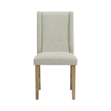 Eleanor Brown Dining Side Chair with Heirloom Fabric (Set of 2) - Ornate Home