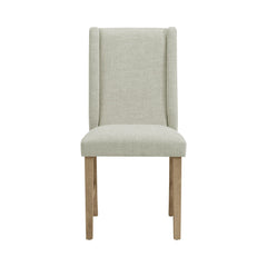 Eleanor Brown Dining Side Chair with Heirloom Fabric (Set of 2) - Ornate Home