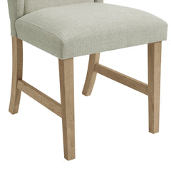 Eleanor Brown Dining Side Chair with Heirloom Fabric (Set of 2) - Ornate Home