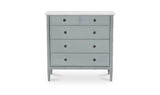 Eleanor Light Blue 5 Drawer Chest - Ornate Home