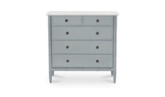 Eleanor Light Blue 5 Drawer Chest - Ornate Home