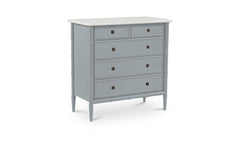 Eleanor Light Blue 5 Drawer Chest - Ornate Home