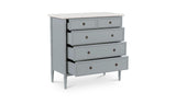 Eleanor Light Blue 5 Drawer Chest - Ornate Home