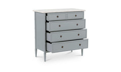 Eleanor Light Blue 5 Drawer Chest - Ornate Home