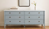 Eleanor Light Blue 6 Drawer Dresser - Ornate Home