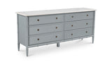 Eleanor Light Blue 6 Drawer Dresser - Ornate Home