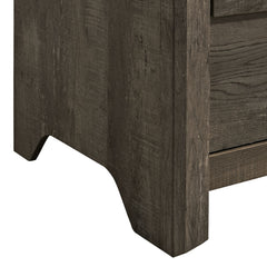 Eleanor Mocha Grey 2-Drawer Nightstand - Ornate Home