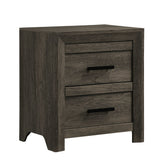 Eleanor Mocha Grey 3-Piece Twin Panel Bedroom Set - Ornate Home