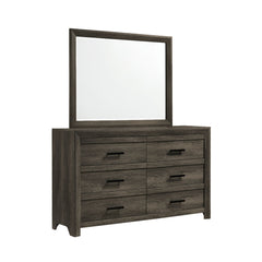 Eleanor Mocha Grey 5-Piece King Panel Bedroom Set - Ornate Home