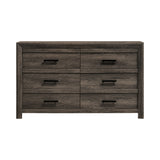 Eleanor Mocha Grey 6-Drawer Dresser - Ornate Home