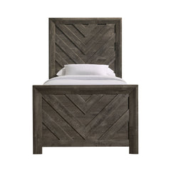 Eleanor Mocha Grey Twin Bed - Ornate Home