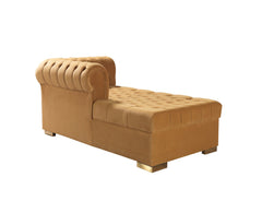 Eleanor Mustard/Gold Velvet Double Chaise Sectional Sofa - Ornate Home