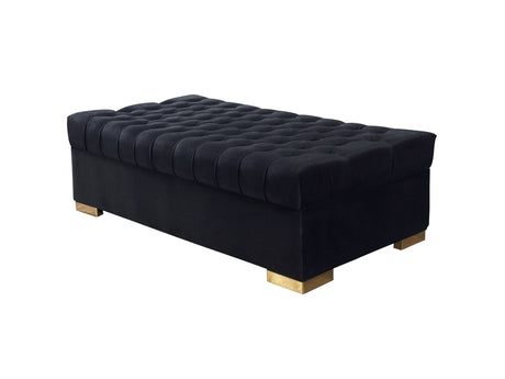 Eleanor Velvet Ottoman - Ornate Home