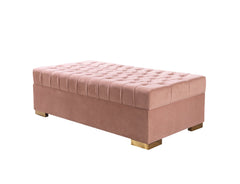 Eleanor Velvet Ottoman - Ornate Home
