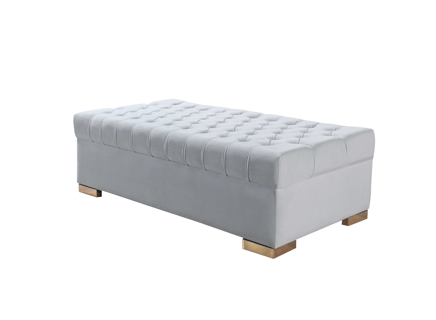 Eleanor Velvet Ottoman - Ornate Home
