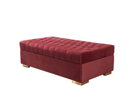 Eleanor Velvet Ottoman - Ornate Home