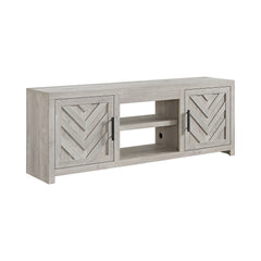 Eleanor White 3-Piece Entertainment Center with 71" TV Console - Ornate Home