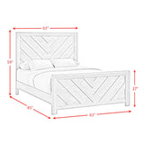Eleanor White 5-Piece Queen Panel Bedroom Set - Ornate Home