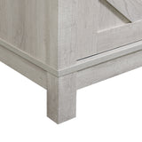 Eleanor White 82" TV Console with Fireplace Insert (Ships in 2 Boxes) - Ornate Home